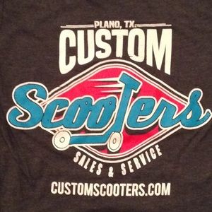NWOT Plano Custom Scooters T shirt Boys M